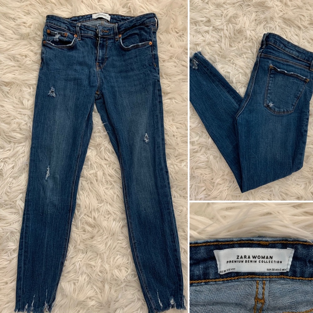 Zara Distressed Skinny Jeans